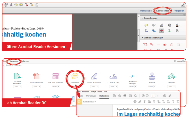 pdf xchange viewer kommentare drucken