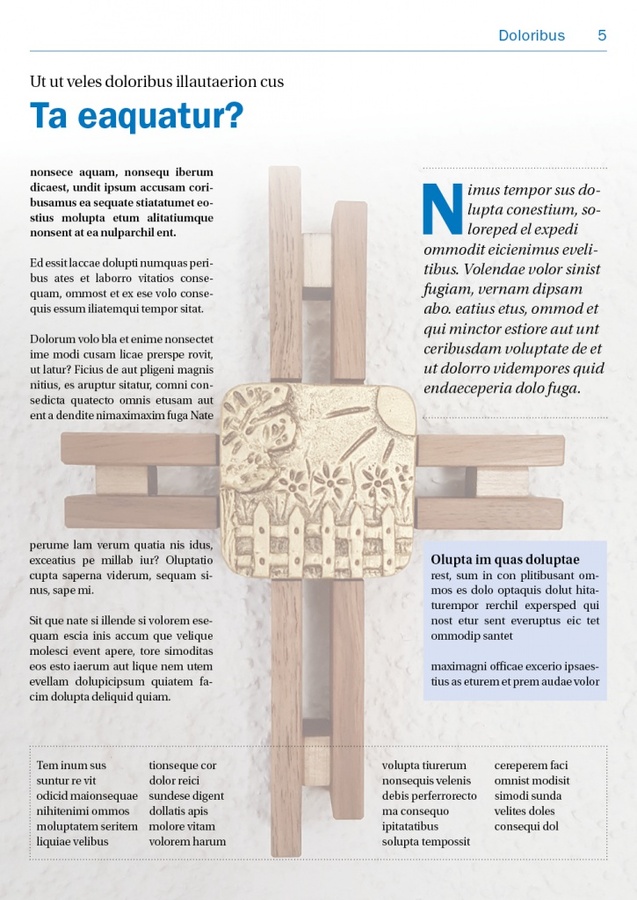 Bild und Text harmonieren perfekt zusammen. Der Text wird an keiner Stelle durch einen unruhigen Bildhintergrund gestört.