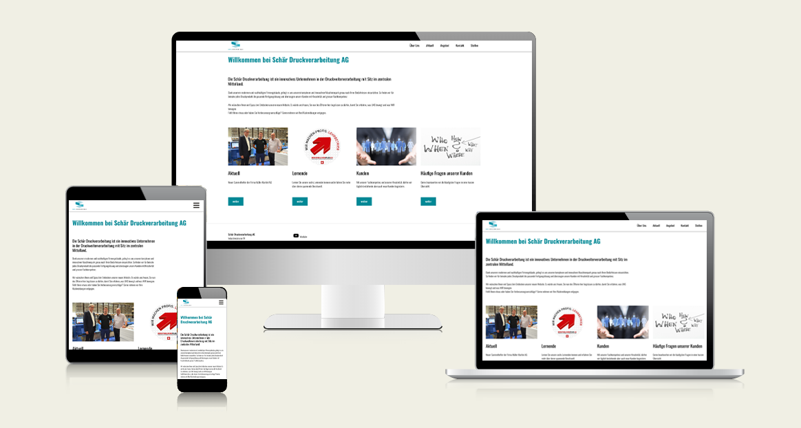 Website von Schär Druckverarbeitung AG | Brunner Medien AG Website von Schär Druckverarbeitung AG | Brunner Medien AG