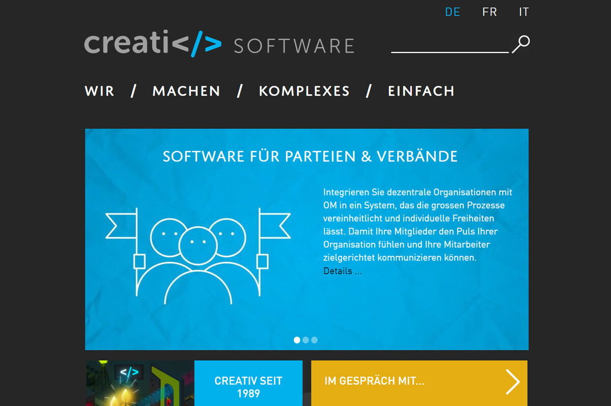 Creativ Software AG - Website | Referenzen | Brunner Medien AG
