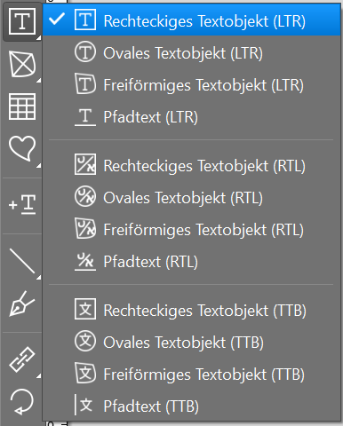 Textobjektwerkzeug Textobjektwerkzeug